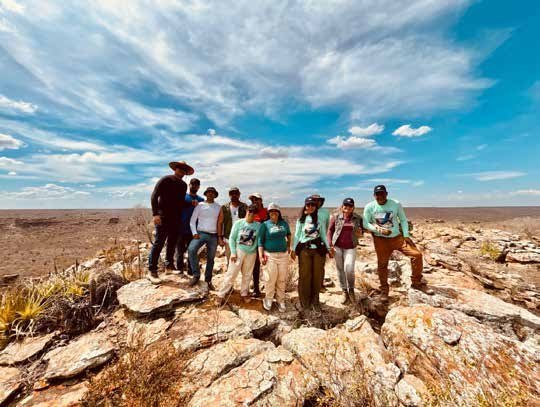 Participantes em mirante do Raso da Catarina.